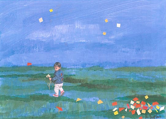 Αναστασία, Ακρυλικό κολάζ, 30,5x23 εκ.